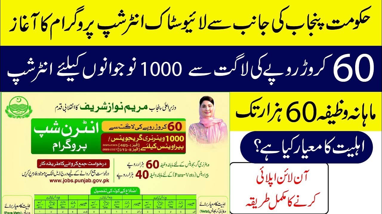 CM Punjab Veterinary Internship Program