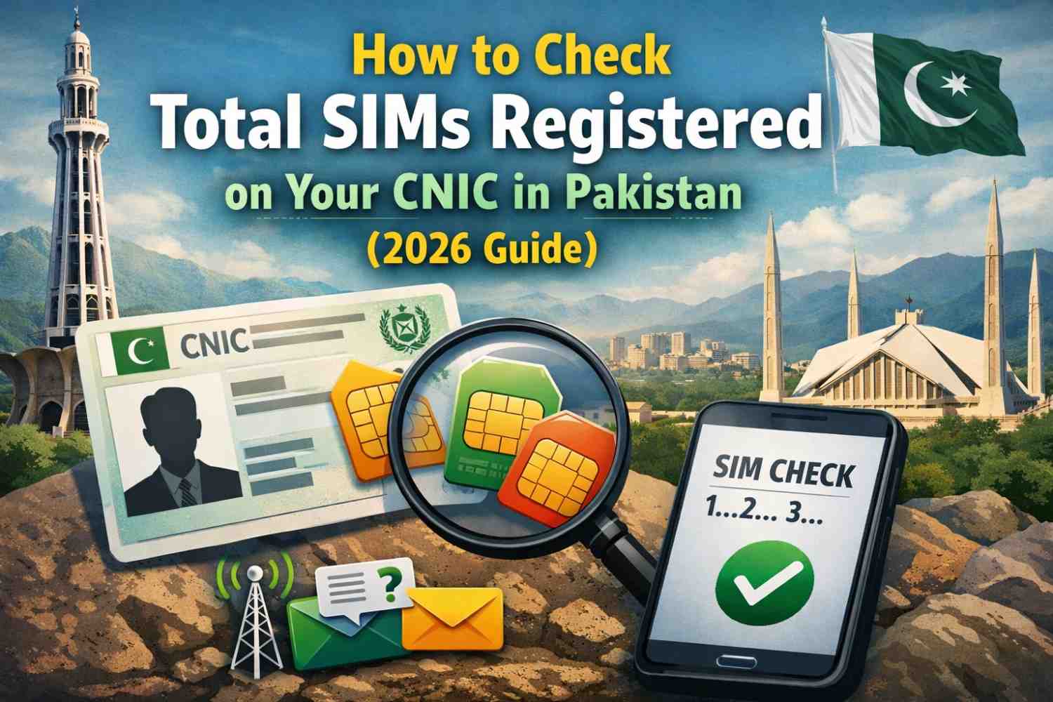 How to Check Total SIMs Registered on Your CNIC in Pakistan (2026 Guide)